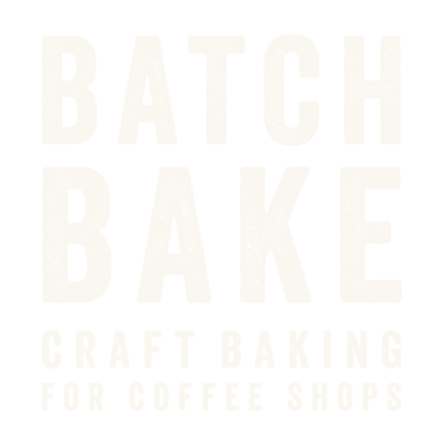 BATCHBAKE Logo Square - Cream on Transparent Background