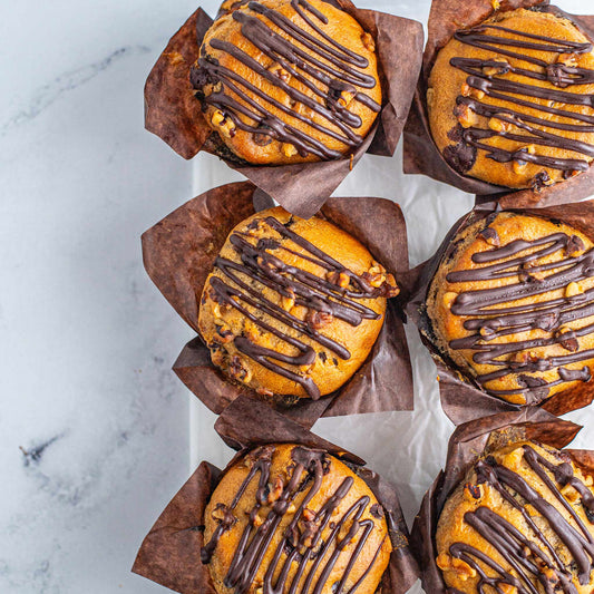 BANANA, WALNUT & DARK CHOCOLATE MUFFIN