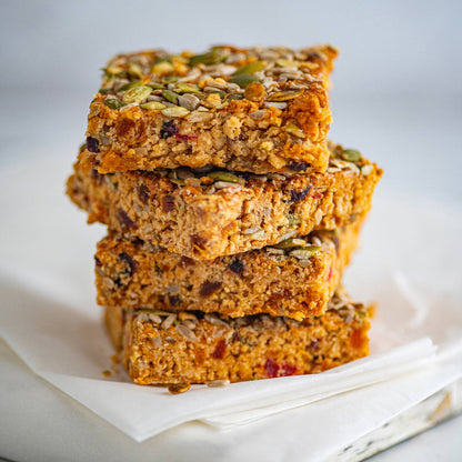 FRUIT AND SEED FLAPJACK