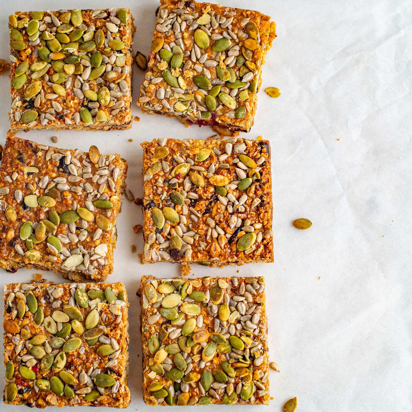 FRUIT AND SEED FLAPJACK
